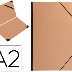 Pasta de Elasticos Clairefontaine Din A2 em Kraft Castanho