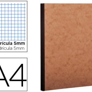 Caderno Moleskine Capa Cartolina A4 Quadriculado 96F Kraft