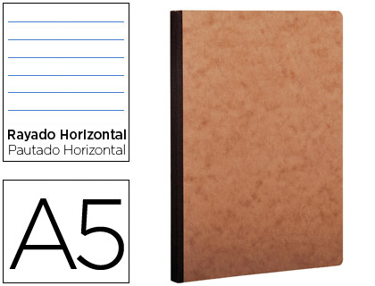 Caderno Moleskine Capa Cartolina A5 Pautado 96F Kraft