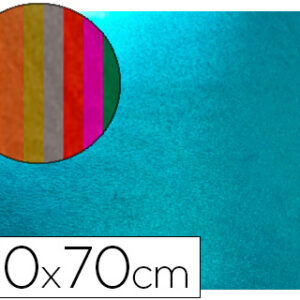 Goma Eva 50X70 cm Espessura 2 mm Metalizada Azul Claro