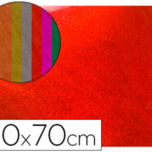 Goma Eva 50X70 cm Espessura 2 mm Metalizada Vermelho