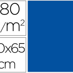 Cartolina 50X65 cm 180G/M2 Azul Embalagem de 25 Folhas