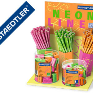 Lápis de Grafite Staedtler Wopex Neon Ecologico Expositor de 120 Unidades