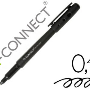 Marcador Q-Connect Ponta de Fibra Fine Liner Preto 0.4 mm