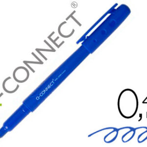 Marcador Q-Connect Ponta de Fibra Fine Liner Azul 0.4 mm
