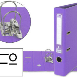 Pasta de Arquivo de Alavanca Folio Forrado PVC c/ Rado Lombada 52mm Lilás