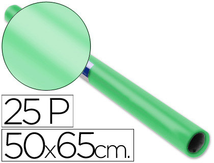 Papel Lustro Sadipal 50 X 65 cm. 65 Gr/M2. Verde Palido