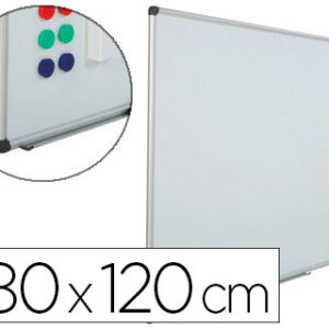 Quadro Branco Rocada Aco Vitrificado Magnetico Moldura Alum. Cantos PVC 180X120 cm c/Bandeja