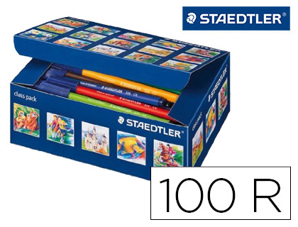 Marcador Staedtler Noris Club Caixa de 100 Unidades Sortidas 10 X Cor