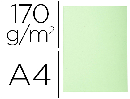 Classificadores Cartolina Reciclada Exacompta Din A4 Verde Claro 170g