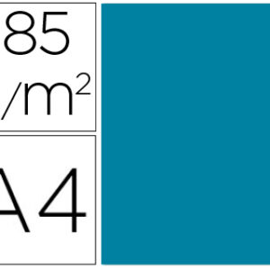 Cartolina Guarro A4 Azul Caribe 185 Gr (50 Folhas)