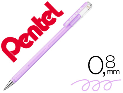 Roller Pentel K08 Violeta Pastel 0,8 mm