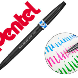 Caneta Pincel Pentel Artist Cor Azul Ceu
