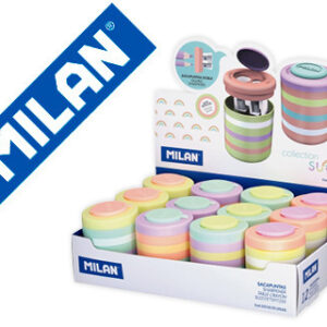 Afia Lápis Milan 2 Usos c/ Deposito Sugar Expositor de 12 Unidades Sortidas
