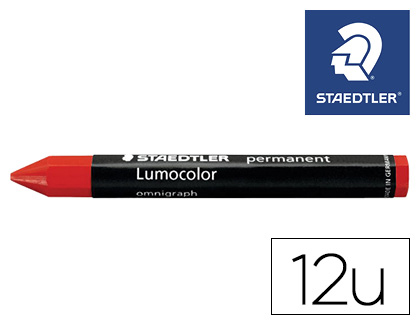 Minas Staedtler p/ Marcar Vermelho Lumocolor Permanente Omnigraph 236 (12 Unidades)