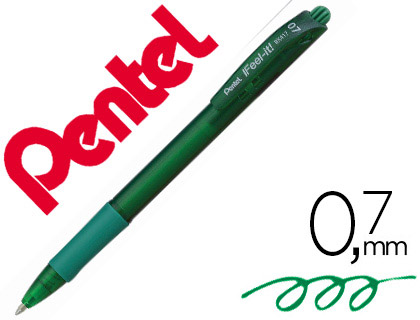 Caneta Pentel Retratil Bx417 Cor Verde