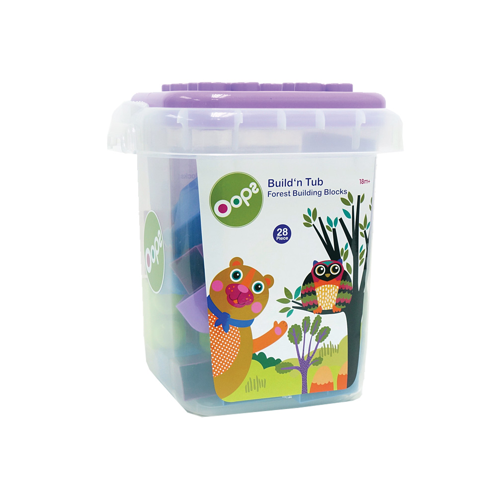 Oops Balde com Blocos R 28 Pcs