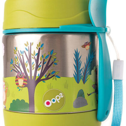 Térmica 300ml com Talheres Floresta - OOPS