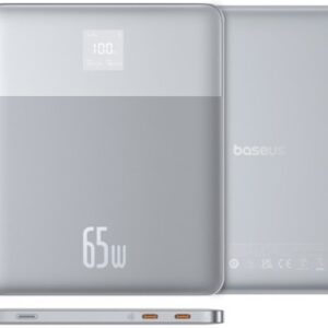 PowerBank Baseus Blade 2 12000mAh 2x USB-C 65W (Prateado) - BASEUS