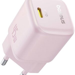 Carregador PicoGo GaN Fast Charger Ultra-Mini USB-C 45W (Rosa) - BASEUS