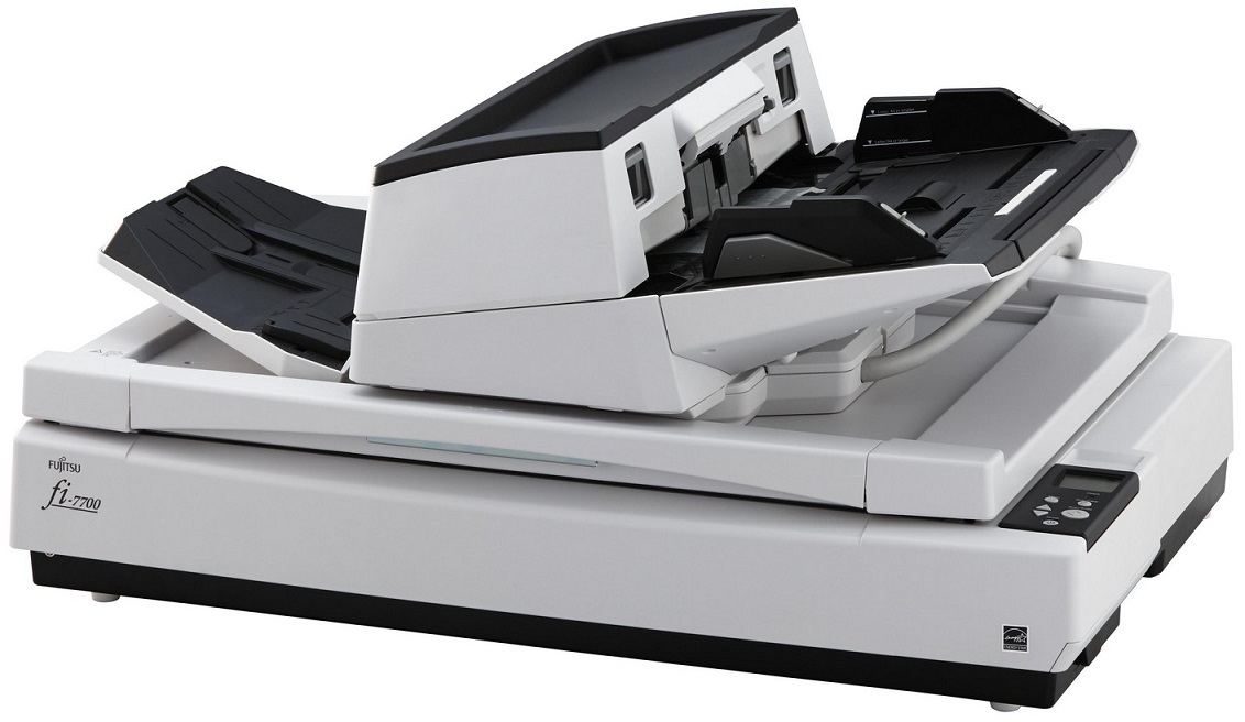 Scanner FI-7700 600x600 DPI Flatbed & ADF A3 (Preto/Branco) - FUJITSU