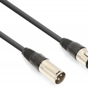 Cabo DMX Canon Macho 3P - Canon Fêmea 3P (1,5 mts) - VONYX