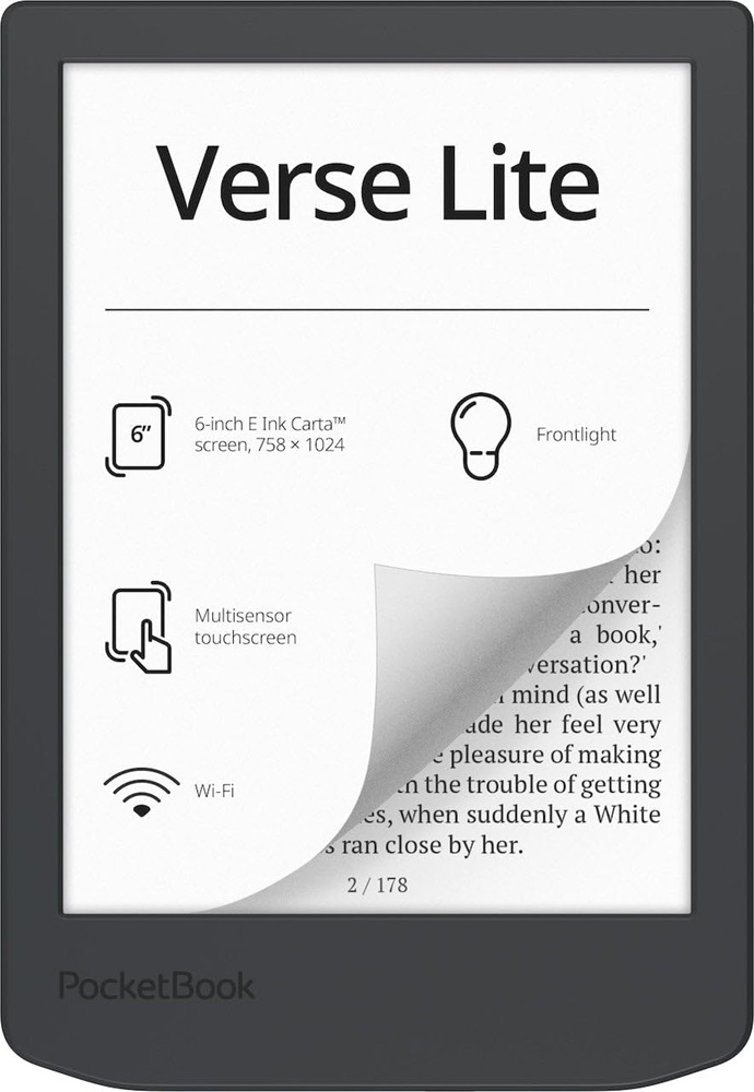 E-Book Verse Lite 6 8GB (Cinza) - POCKETBOOK