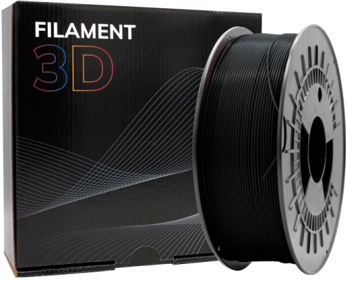 Filamento de Impressão 3D PETG 1,75mm 2,50Kg (Preto) - FILAMENT 3D