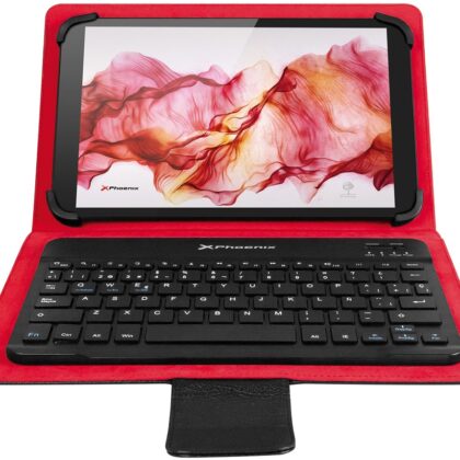 Capa Protetora p/ Tablets 9 a 10 c/ Teclado Bluetooth (Preto) - PHOENIX