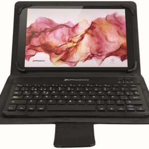 Capa Protetora p/ Tablet de 9 a 10 c/ Teclado Bluetooth (Preto) – PHOENIX