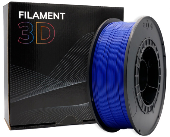 Filamento de Impressão 3D PLA 1,75mm 1Kg (Azul Escuro) - FILAMENT 3D