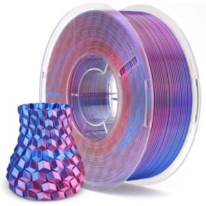 Filamento de Impressão 3D PLA SILK 1,75mm 1Kg (Azul/Roxo) - ELEGOO