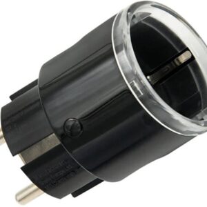 Tomada Inteligente Wi-Fi Matter c/ Medidor Consumo 220V 2500W 12A (Preto) - Shelly Plug S MTR Gen3