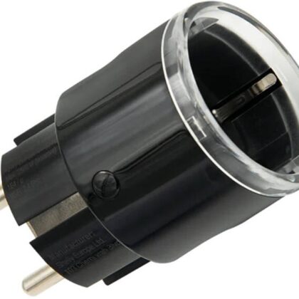 Tomada Inteligente Wi-Fi Matter c/ Medidor Consumo 220V 2500W 12A (Preto) - Shelly Plug S MTR Gen3