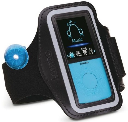 Pedómetro + MP3 PODO 153 4GB 1,8 (Azul) - LENCO