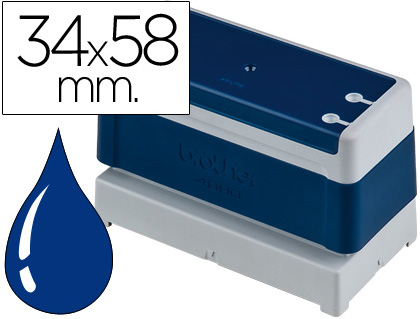 Carimbo PR-3458-E 34x58 mm (Azul) - BROTHER