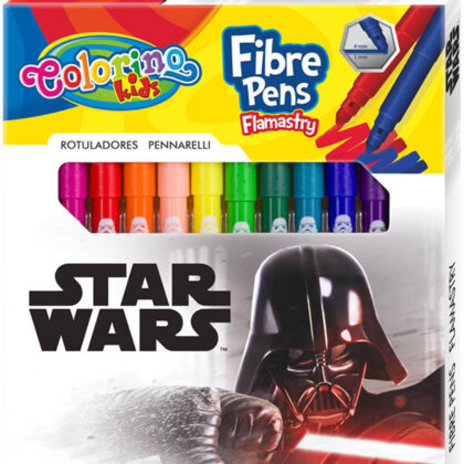 Caixa 12 Marcadores Cónicos Colorino Disney Star Wars - COLORINO