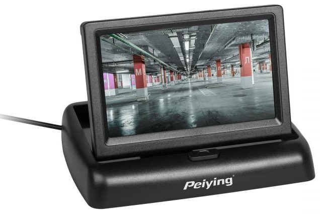 Monitor Auto TFT 4,3 12V Rebatível - Peiying