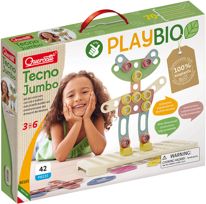 PLAYBIO Construção Tecno Jumbo 45 pcs - QUERCETTI