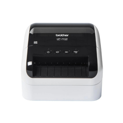 Impressora de Etiquetas Brother QL-1100C Térmica 103mm USB Branca e Preto