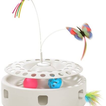 Brinquedo Interativo 3-EM-1 RWJTY823-02 p/ Gatos (Branco) - ROJECO