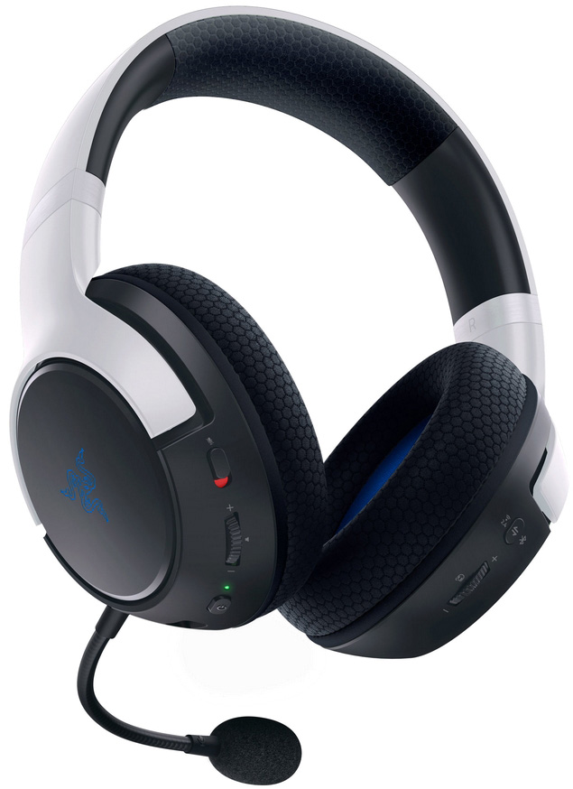Headset Gaming Kaira HyperSpeed Wireless/Bluetooth (Branco/Preto) - RAZER
