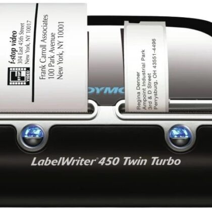 Impressora de Etiquetas LabelWriter 450 TwinTurbo (Preto/Prateado) - DYMO