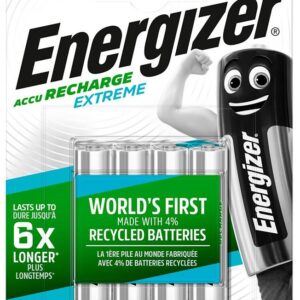 Blister 4x Pilhas Recarregáveis AAA 800mAh 1,2V Accu Recharge Extreme LR03 - ENERGIZER