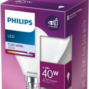 Lâmpada LED E14 4,3W 4000K 470 Lm – PHILIPS