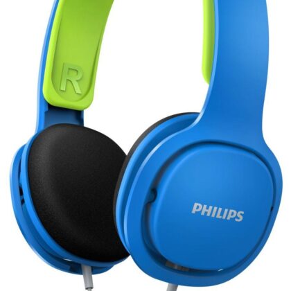 Auscultadores KIDS c/ Fios SHK2000PK/00 (Azul/Verde) - PHILIPS
