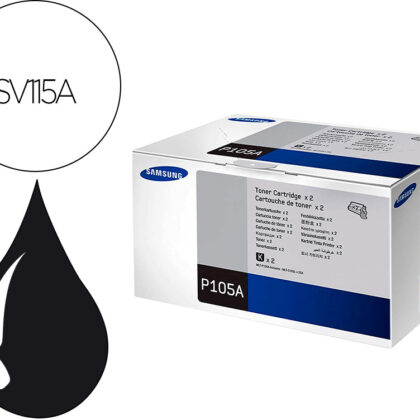 Pack 2x Toner Laser Sv115A / Mlt-P1052A (Preto) - SAMSUNG