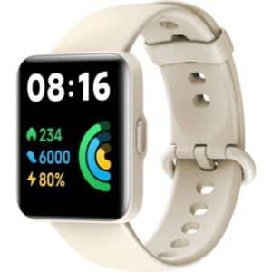 Smartwatch Xiaomi Redmi Watch 2 Lite Notificações Frequência Cardíaca GPS Beje