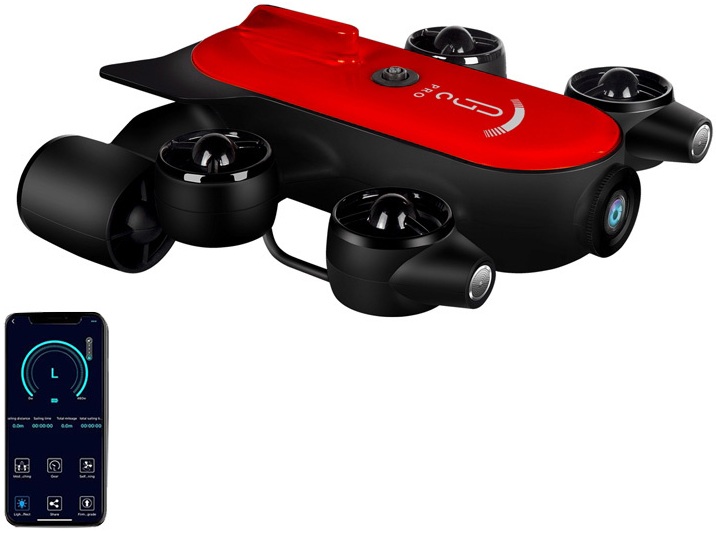 Drone Subaquático 4K Ultra HD T1-PRO (150 mts) - GENEINNO