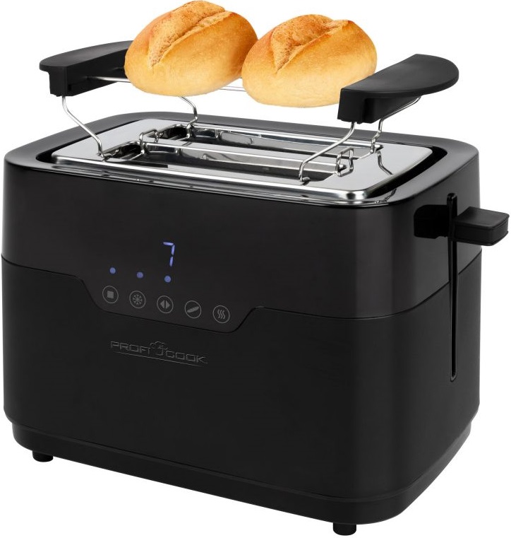 Torradeira Compacta TA 1244 920W c/ Controlo Tátil - PROFICOOK